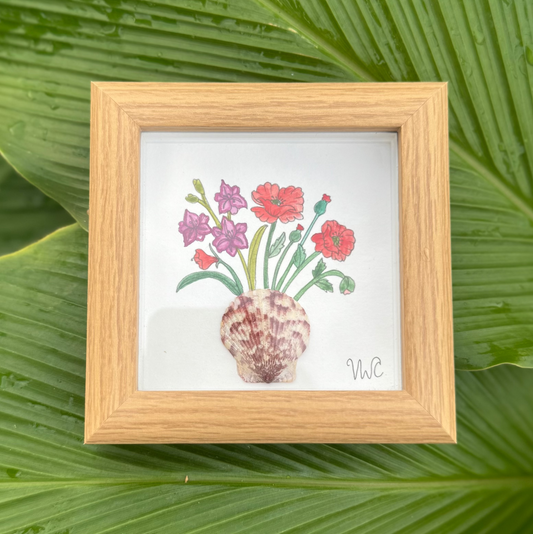 August - Gladiolus & Poppy